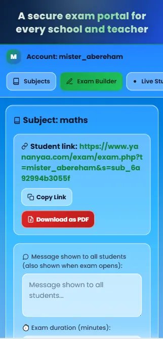 Secure Exam Portal – Online exams, Secure exam portal