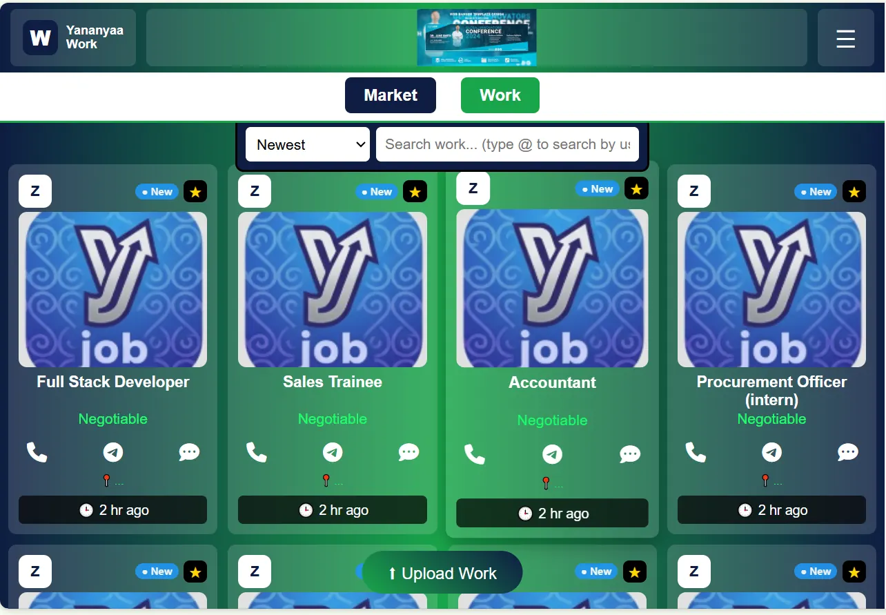 Yananyaa Work: Find and Post Jobs in Ethiopia Quickly
