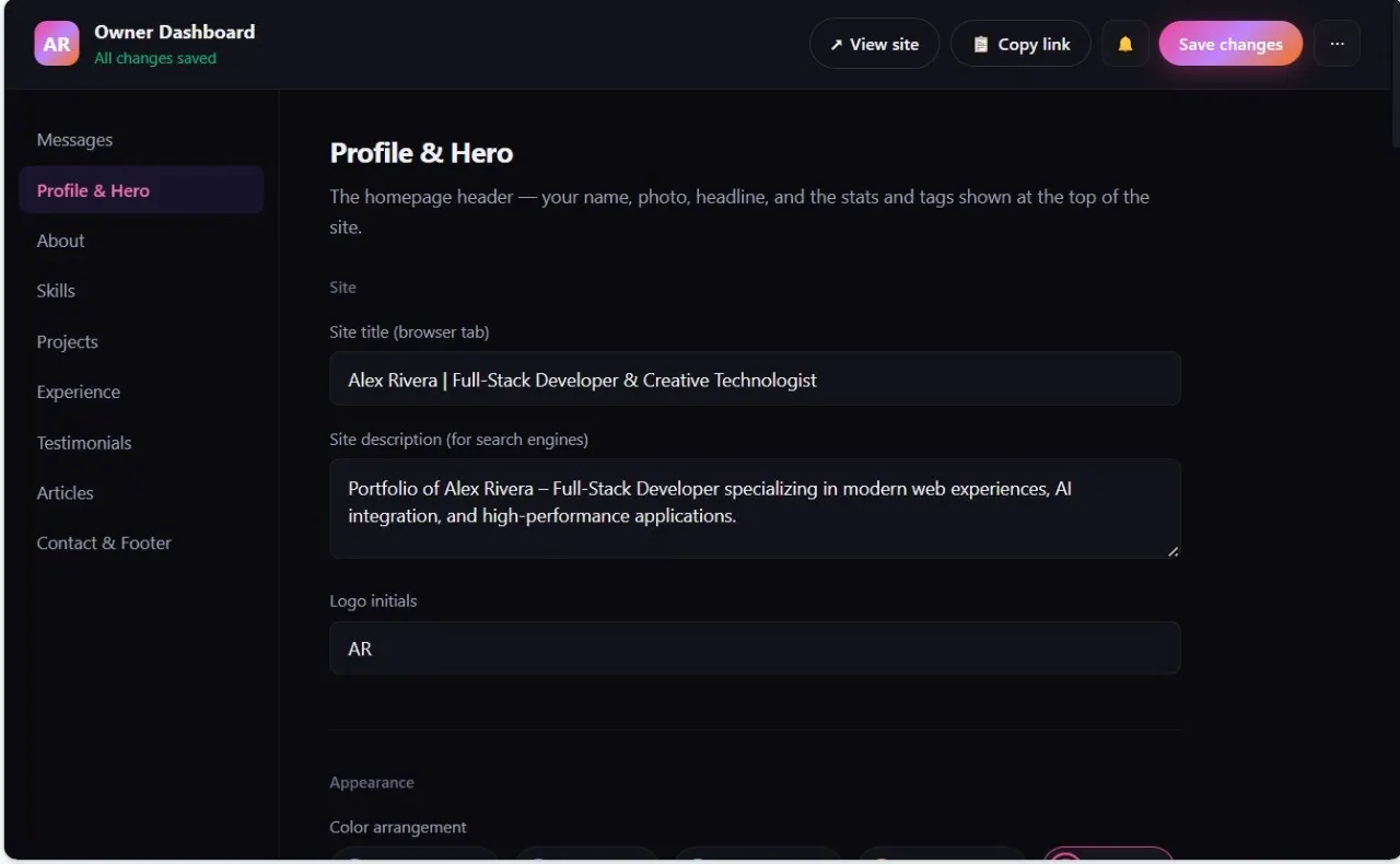 Create a Professional Online Portfolio with Yananyaa