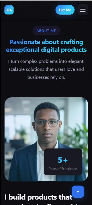 Owner's Portfolio – Developer portfolio example, Full-stack portfolio